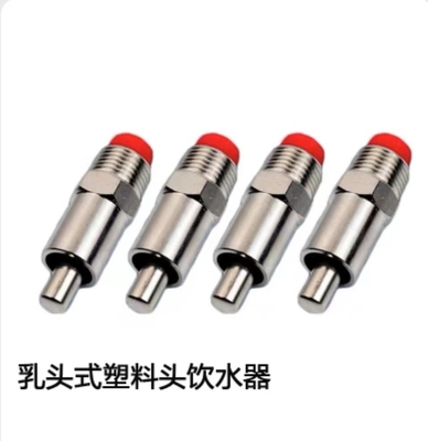 SS water feed spray nozzle for pig duckbill spray nozzle with plastic or ss head