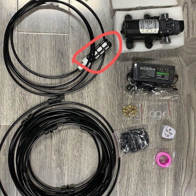 Outdoor Cooling System with Garden Misting System and 5 Meter Low Pressure Fog Kit