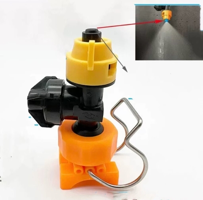 PP Plastic Full Cone or Flat Fan Spray Nozzle with Check Valve and Cattle Farm Cooling