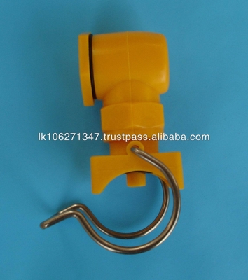 plastic adjustable ball clamp nozzle snap in clip eyelet nozzle or split eyelet connector  for vacuum tank spray