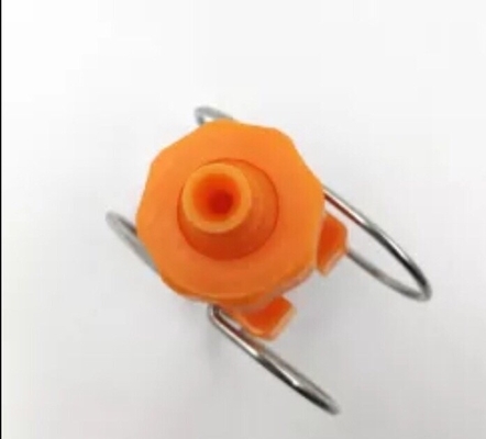 Adjustable Ball Double Clip PP Clamp Nozzle with Spray Pattern Full Cone and Flat Fan