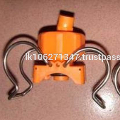 Adjustable Ball Double Clip PP Clamp Nozzle with Spray Pattern Full Cone and Flat Fan