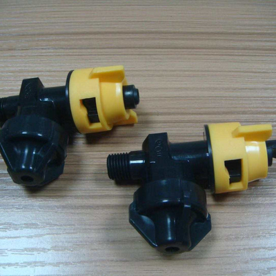 Tee jet full cone or wide angle plastic  spray nozzle with check valve for cow cooling