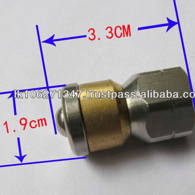 high pressure jet drain rotating cleaning spray nozzle Drain Jetting Sewer Nozzles