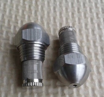 Stainless Steel Brass waste oil burner nozzle fuel mist oil 60 degree