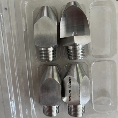 Stainless Steel High Impact Flat Jet Narrow Angle Spray Nozzle V Water Jet Fan Spray