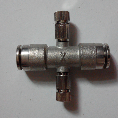 brass quick lock straight fitting elbow tee fitting for high pressure mist system outdoor water mist system