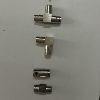 brass quick lock straight fitting elbow tee fitting for high pressure mist system outdoor water mist system