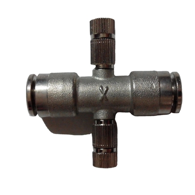 brass quick slip lock fitting with double spray holes