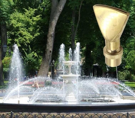 adjustable flat  fountain nozzle brass water fountain nozzle