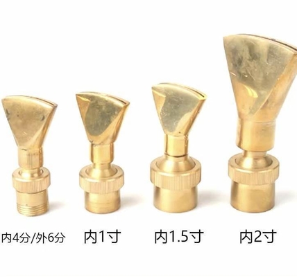 adjustable flat  fountain nozzle brass water fountain nozzle