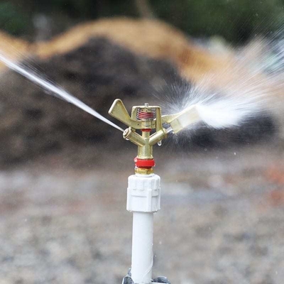 360 Degree Rotating Garden Sprinkler Head in Alloy for Consistent Water Distribution