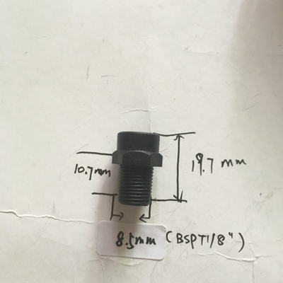 plastic low pressure 50 micron mist nozzle mist fog nozzle with mist nozzle fitting