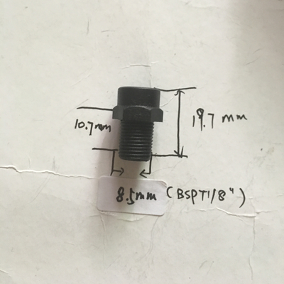 plastic low pressure fog nozzle with anti drop filter(inside)misting nozzles plastic mist spray nozzle
