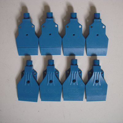 Blue ABS Air Jets Nozzle with 2 Lugs and 1 Mounting Hole Weight KG 0.02 Thread Size 1/4