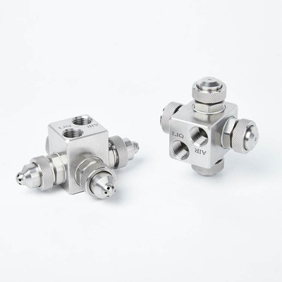 multi tips hydraulic air&amp;water atomizing nozzle atomizing nozzle