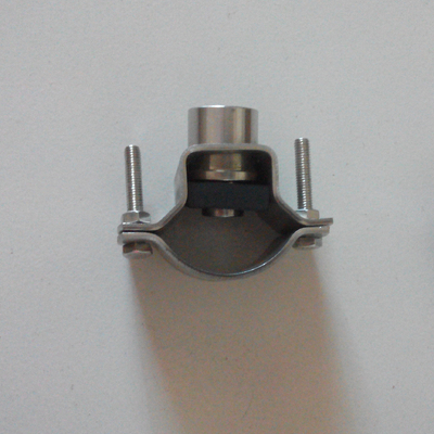 stainless steel split-eyelet connector pipe connector clamp with nozzle for fruit cleaning device
