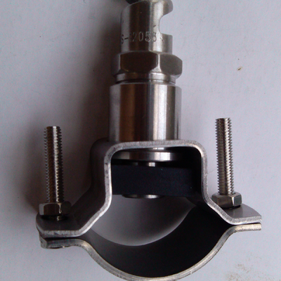 stainless steel split-eyelet connector pipe connector clamp with nozzle for fruit cleaning device