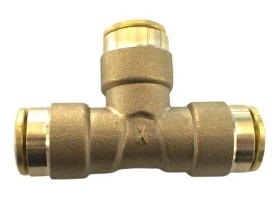 Design 9.52mm Brass Tee Fitting for High Pressure Mist System