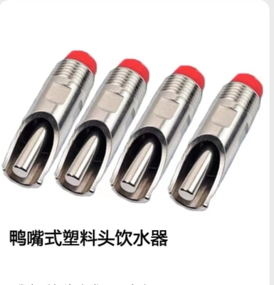SS water feed spray nozzle for pig duckbill spray nozzle with plastic or ss head